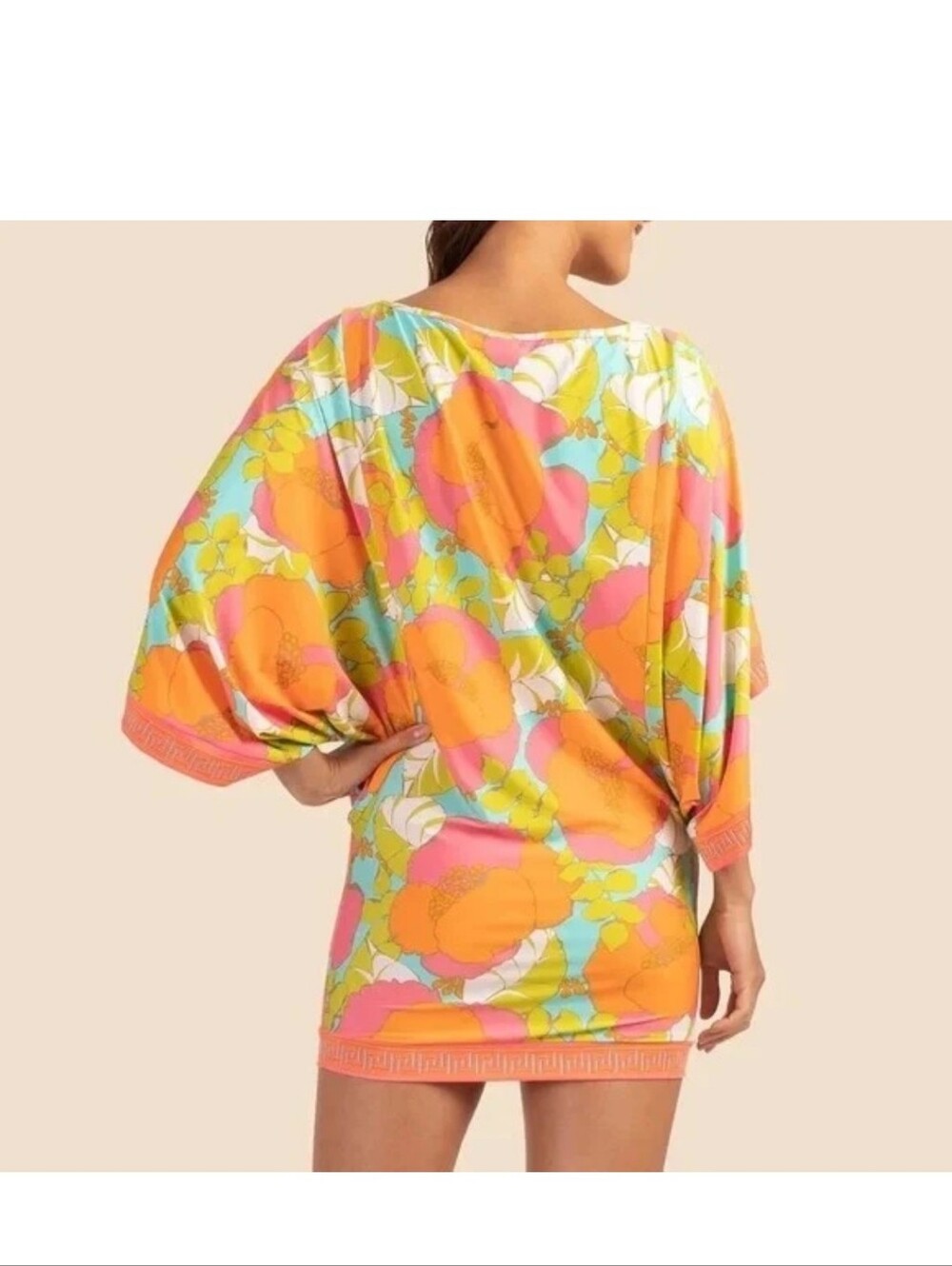 NWT Trina Turk Playa De Flor Swim Dress Tunic Cover up Size L - Picture 2 of 6